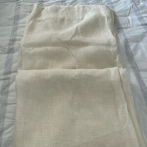 West Elm European linen drape